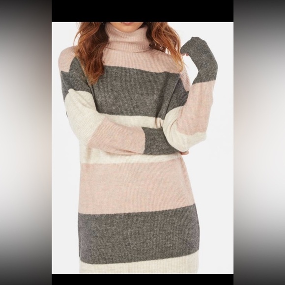 😊EUC   Colorblock Sweater Dress size XL - Picture 1 of 13